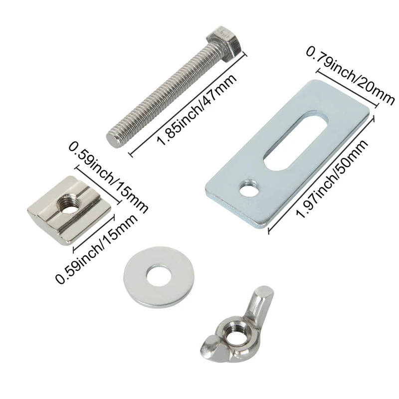 8 Pcs Mini Hold Down Clamp Kit Antislip Horizontal With For 3018-PRO, 3018-MX3, 3018-Prover, 1810-PRO CNC Router Machine