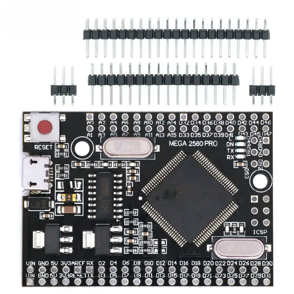 Mini Mega2560 MCU Board ATmega2560 CH340G USB Serial TYPE-C Interface 5V Male Pinheader Embedded Controller For DIY 3D Printer