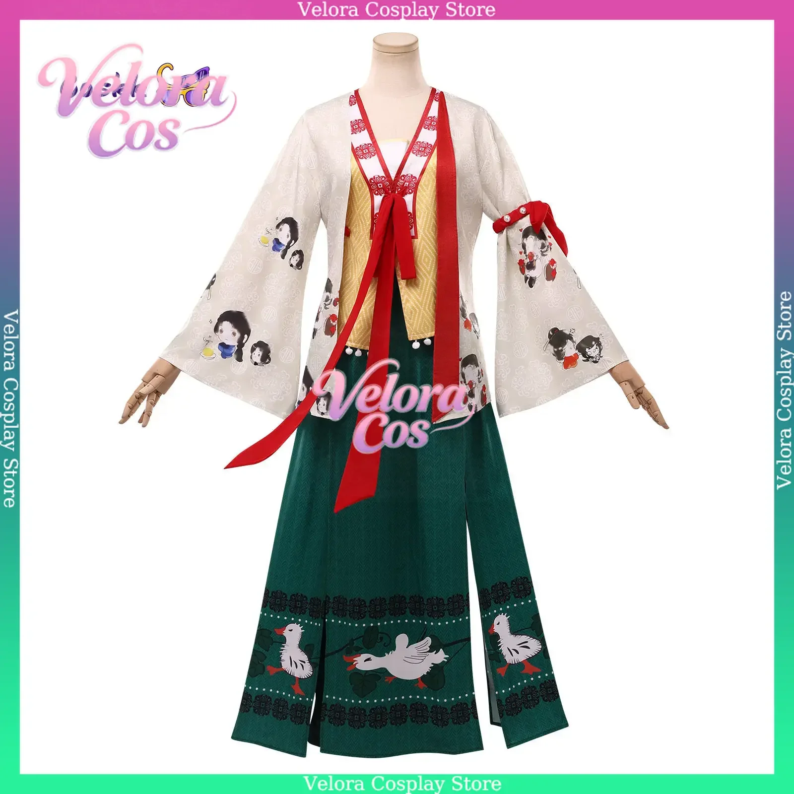 Where Winds Meet Wanderer Robe Cosplay Costumes Game Anime Animation Server Full Set Halloween Party Outfits Carnival Character