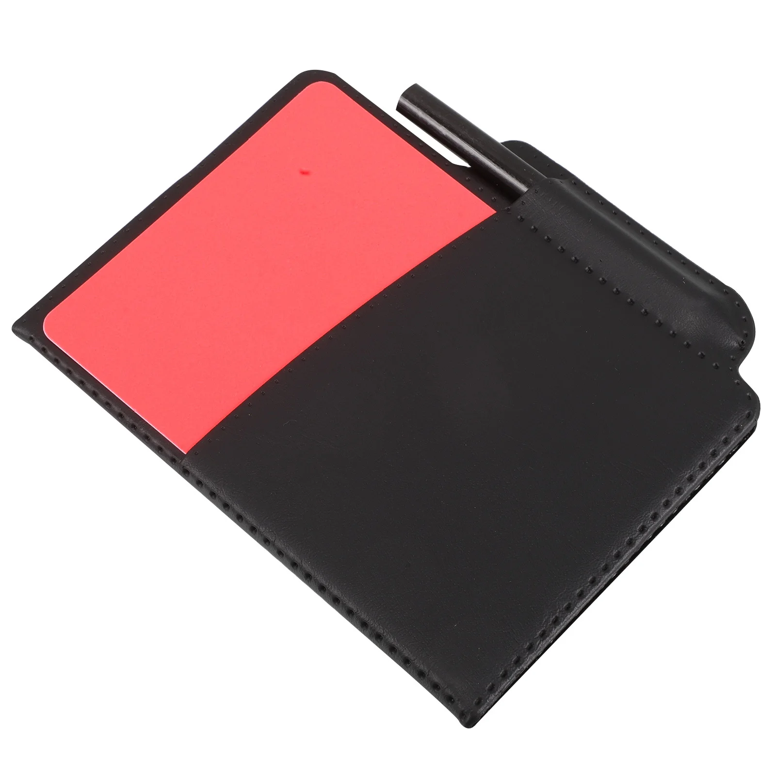 

1Set Soccer Referee Cards Set Durable Red Yellow Cards Record Book Pencil Enhance Fairness Game Flow Referee Card