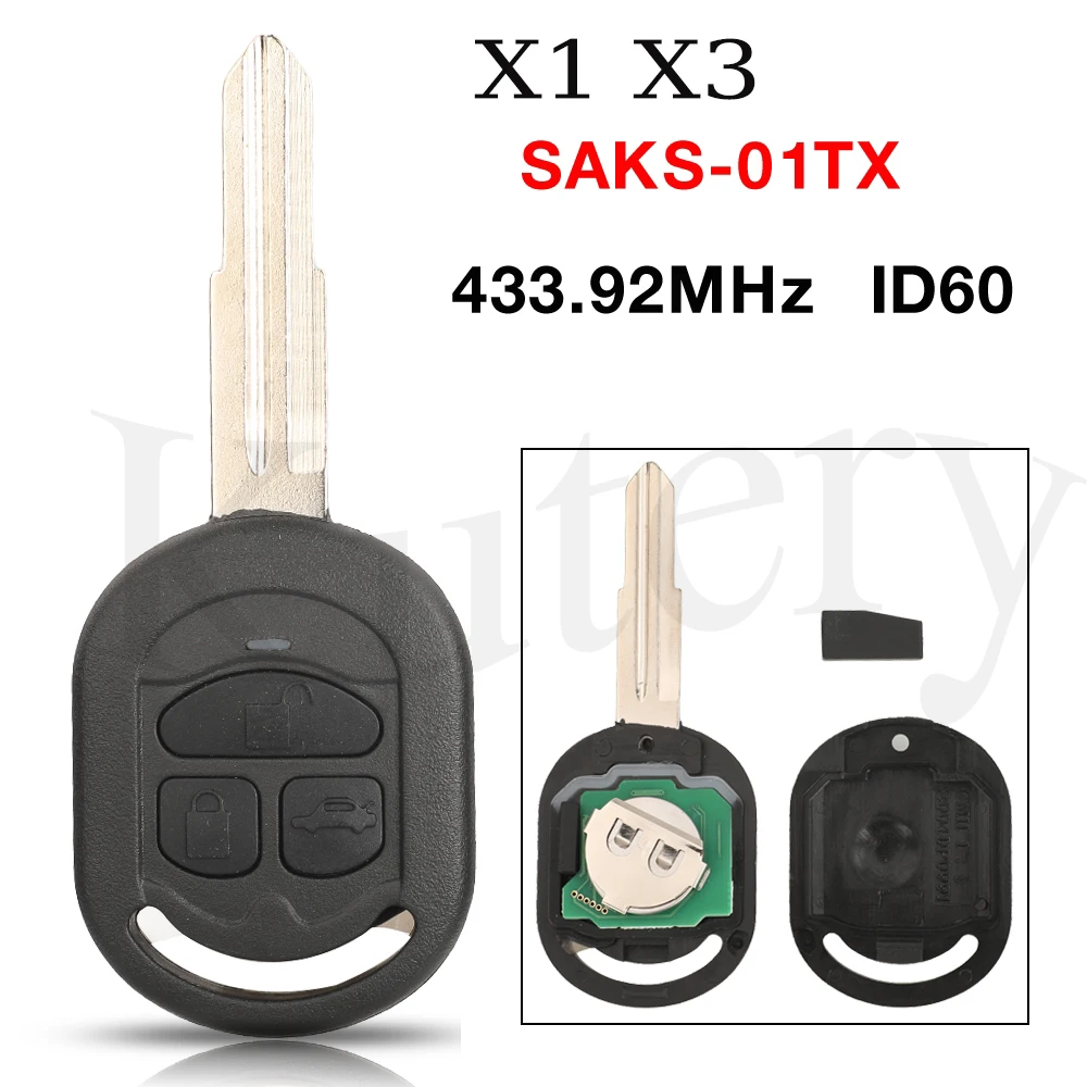

Пульт дистанционного управления Jingyuqin X1 X3 для Chevrolet Optra Lacetti 2007-2013, Holden Viva, Daewoo Nubira, 433.92 МГц, чип ID60, SAKS-01TX