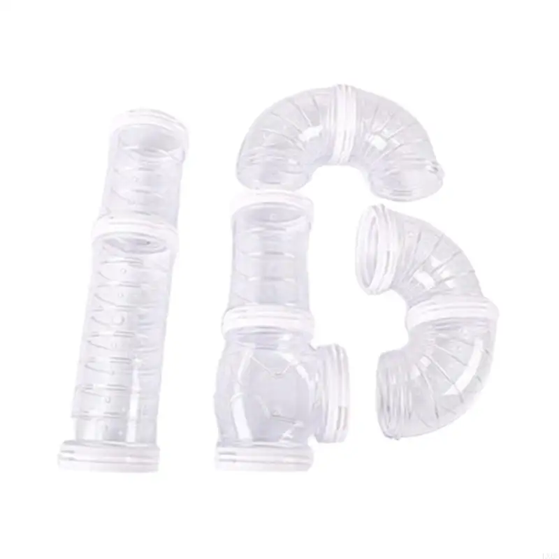 Hamster Tunnel Tube Toy Rabbits Toy Clear DIY Assemble Pipe for Hamster for Guinea Pigs, Gerbils Playtube Toy Tube