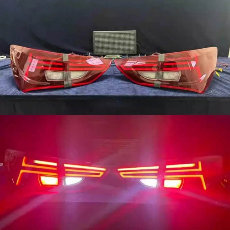 For Buick Excelle 2017 Modified Car Led Taillight Assembly Brake Reverse Lights Turn Signal Rear Lamp Custom-made Taillights