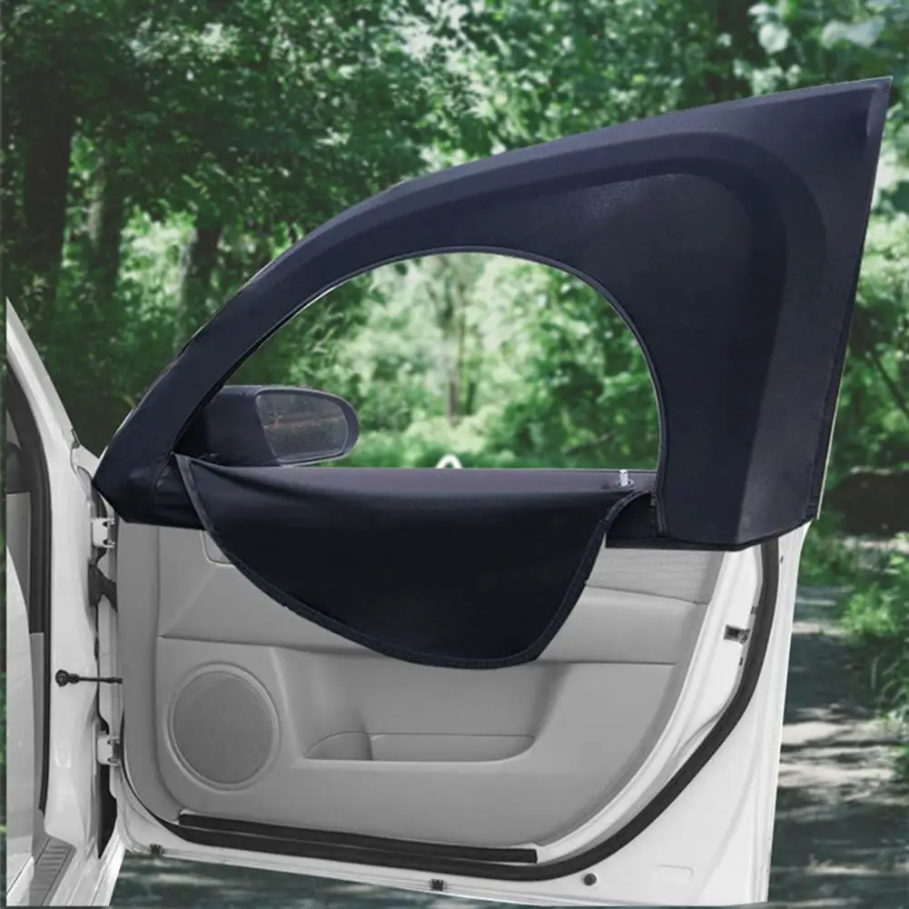 

Retractable Side Window Sunshade Truck Sun Shade Full Window Coverage Car Sun Shades with Zipper Design Protection for Vehicle's