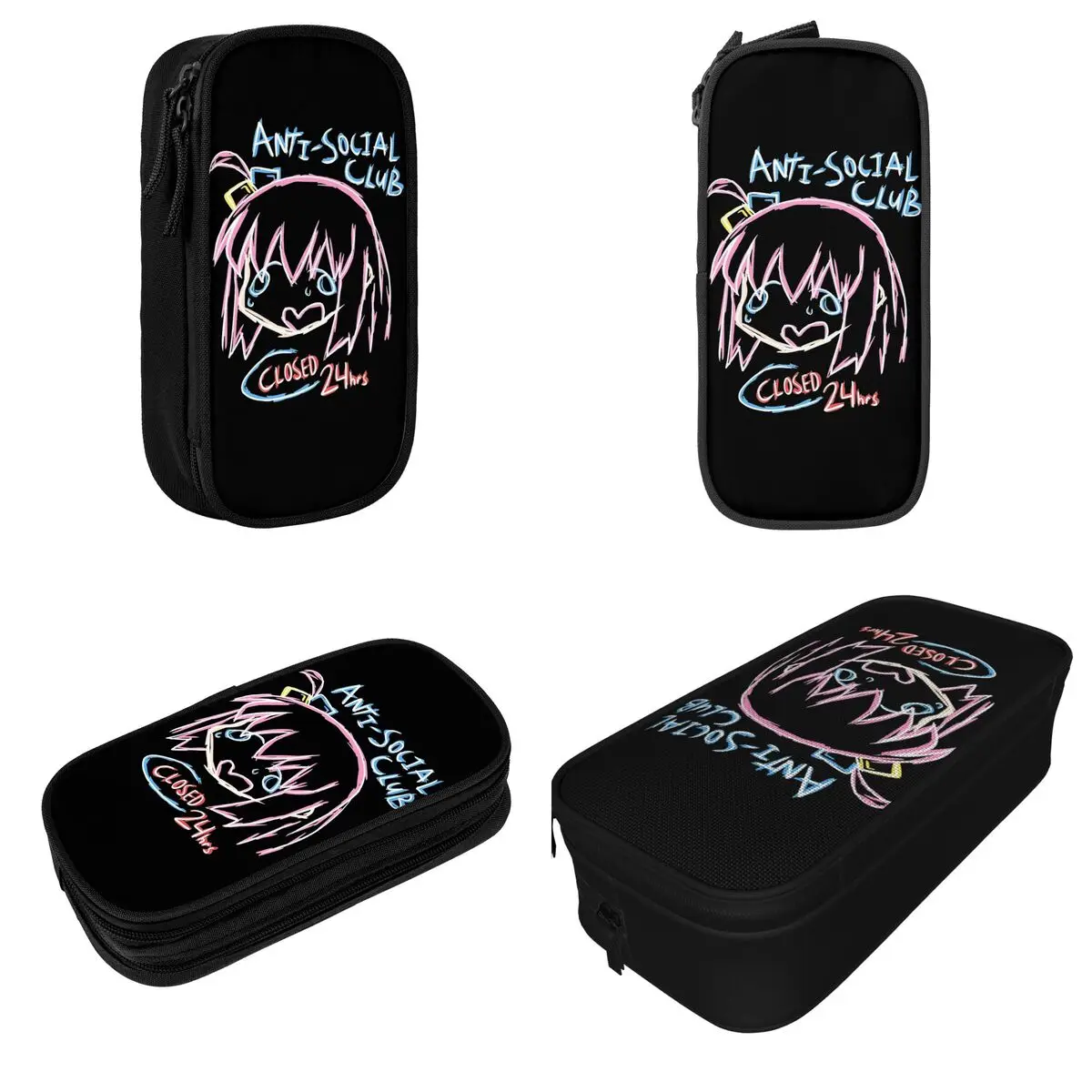 Bocchi The Rock Pencil Cases Anime Manga Pencilcases Pen Box for Girls Boys Big Capacity Bag Students School Gifts Stationery