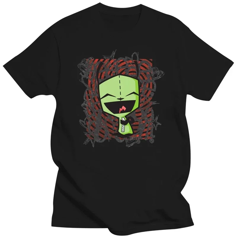 Happy Gir Classic Hip Hop TShirt Invader Zim Gaz membrana animowany wypoczynek T Shirt najnowsze rzeczy dla dorosłych