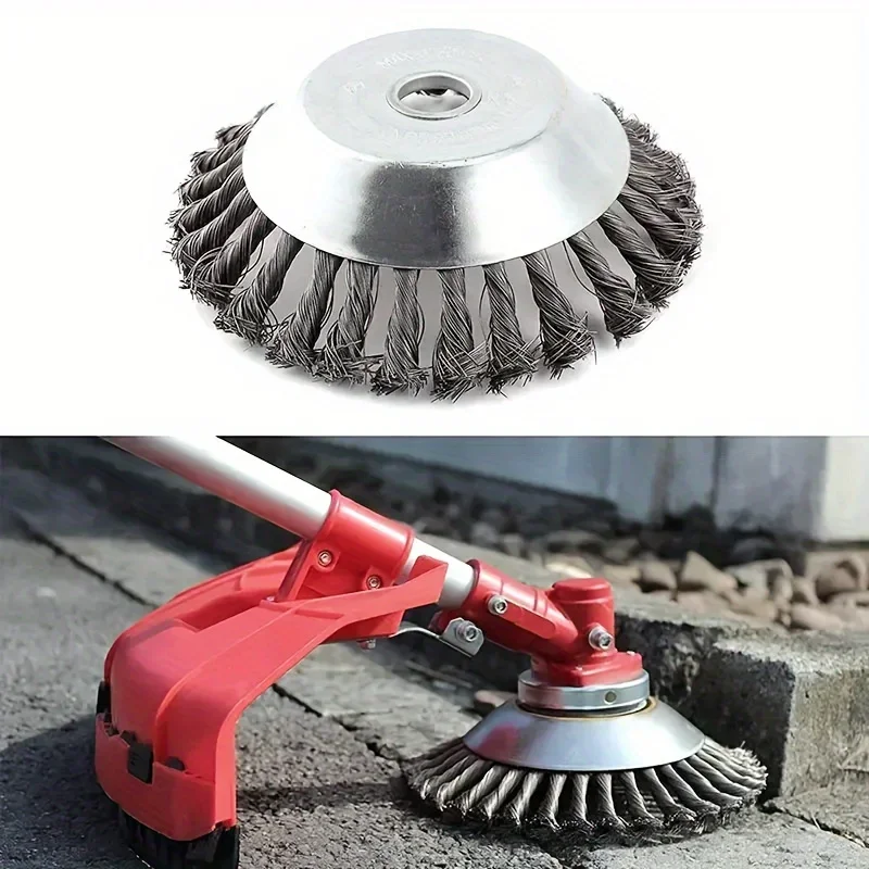 Durable universal trimming head - lawn mower weed brush head, suitable for sidewalk brick and garden maintenance