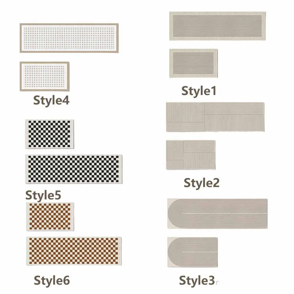 2Pcs/Set Water Absorbent Kitchen Floor Mat Durable Wipeable Long Floor Mat Japanese Style Diatomite Mud Bath Rug Entrance