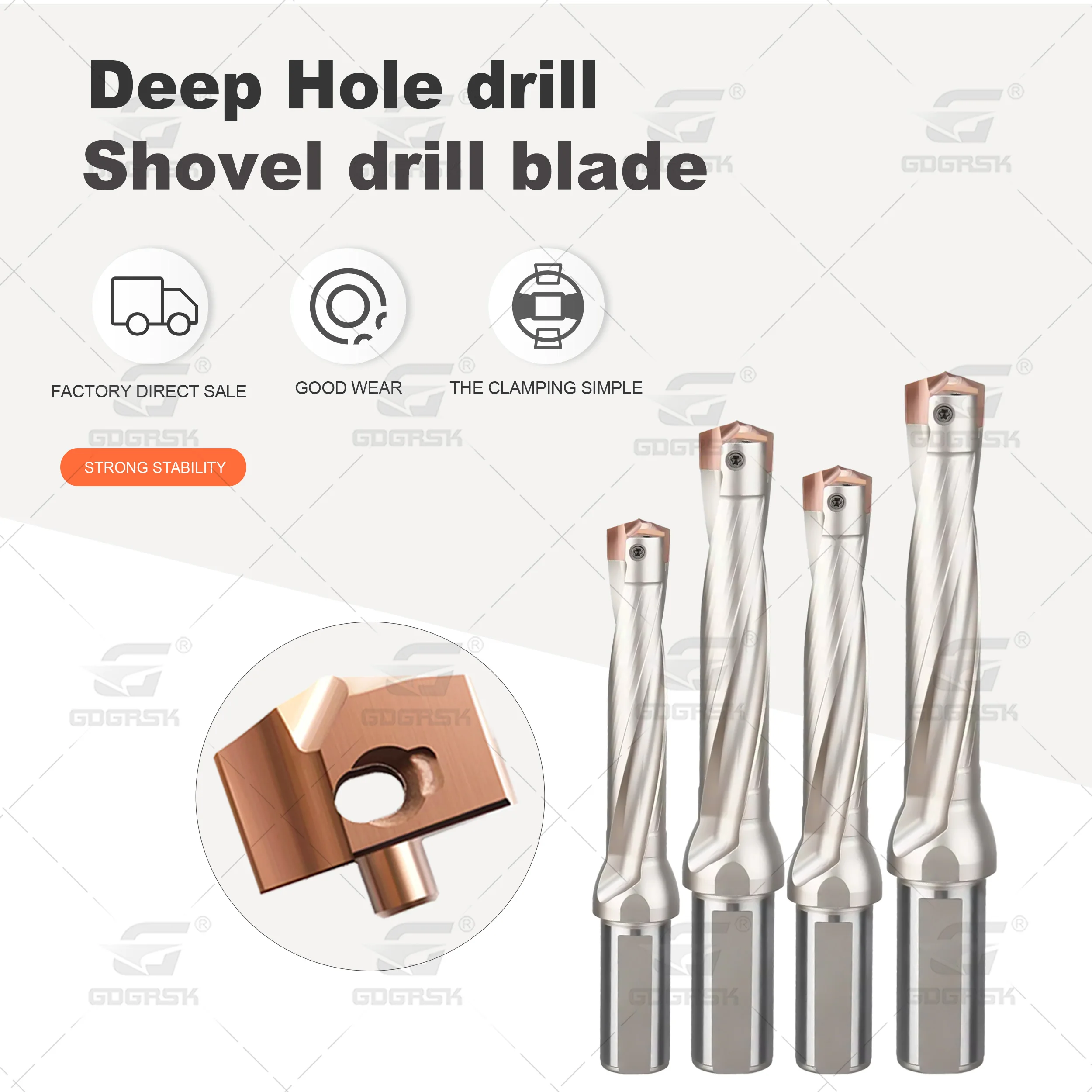 CNC Lathe Tools JCD 3D 5D 8D Deep Hole Drilling Holder JCD Crown Drill Rod CNC Lathe HCD10.0-25.5 High Speed And Powerful Drill