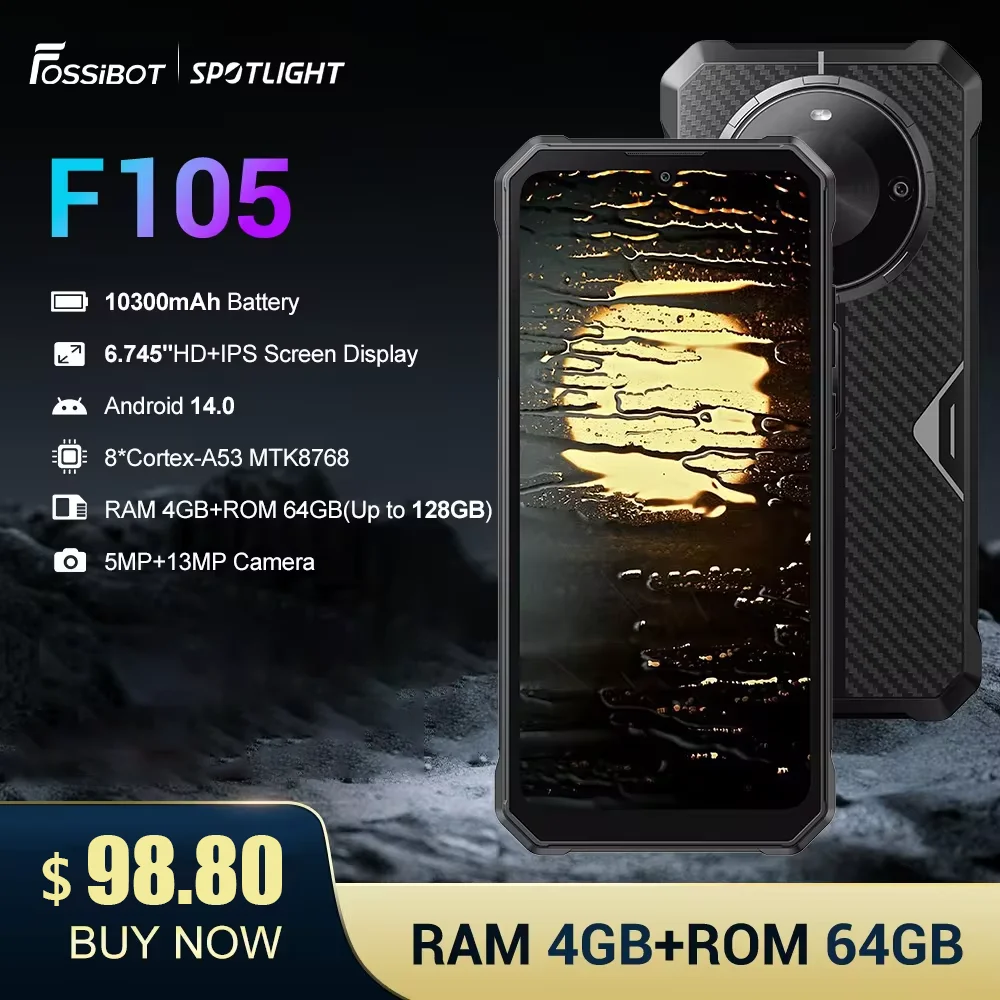 FOSSiBOT F105 Rugged Phone 6.7