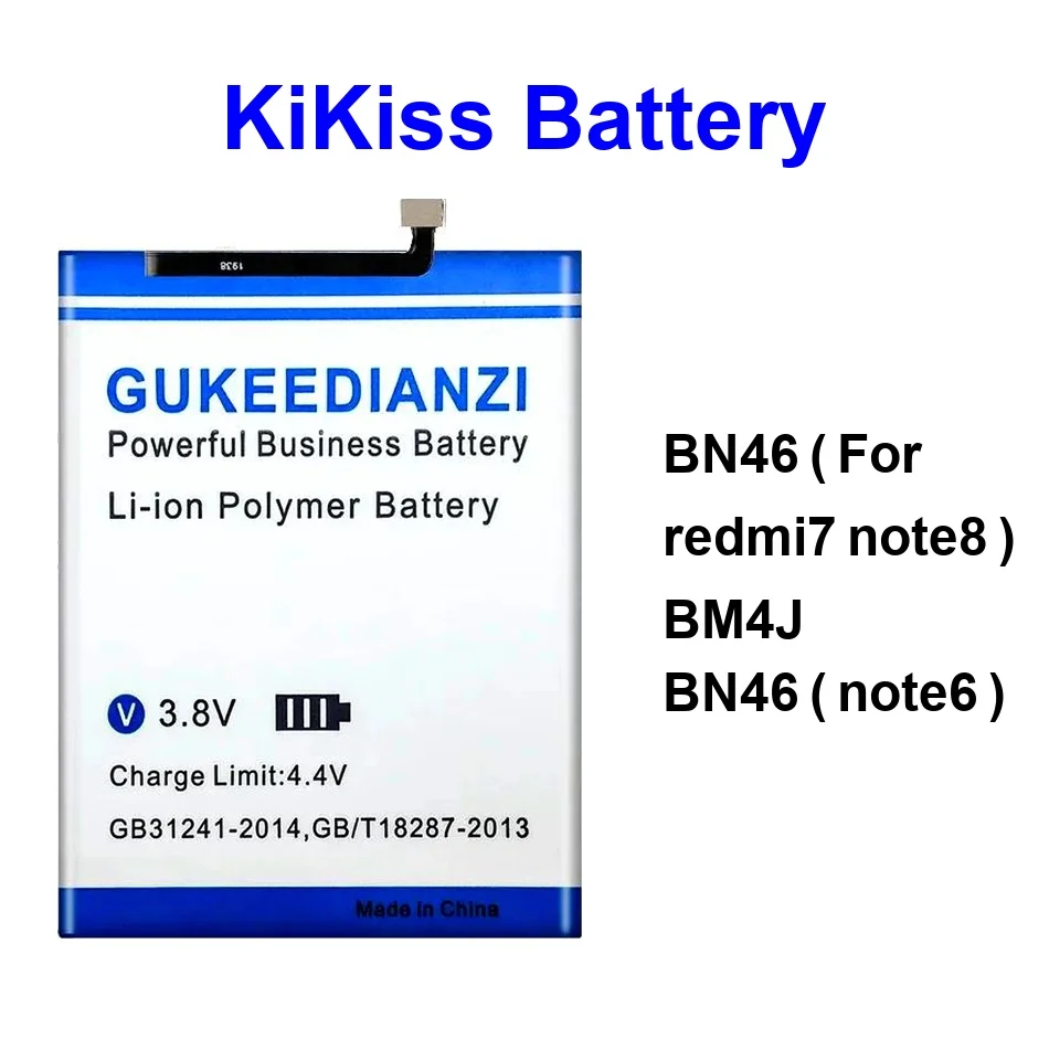 

Mobile Phone Battery Long-Lasting BM4J 4800-5100Mah For Xiaomi Redmi NOTE6 7 8 Note 8T 6 NOTE8 Note8t Pro