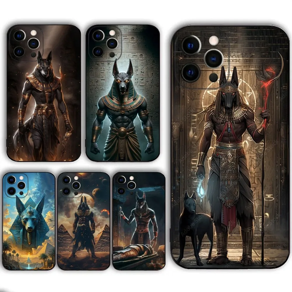 Anubis Ancient Egyptian God  Phone Case  For IPHONE 15,13,14,12,Mini ,11, Xr, X ,Xs Pro Max 8, 7 Plus Back Cover