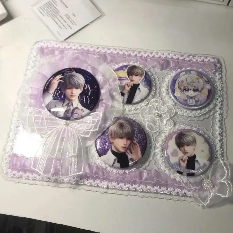 Lace Bowknot Clear Collector Frame Badge Insert Display Board Cute Anime Cosplay Ita Bag Board Ita Bag Decoration