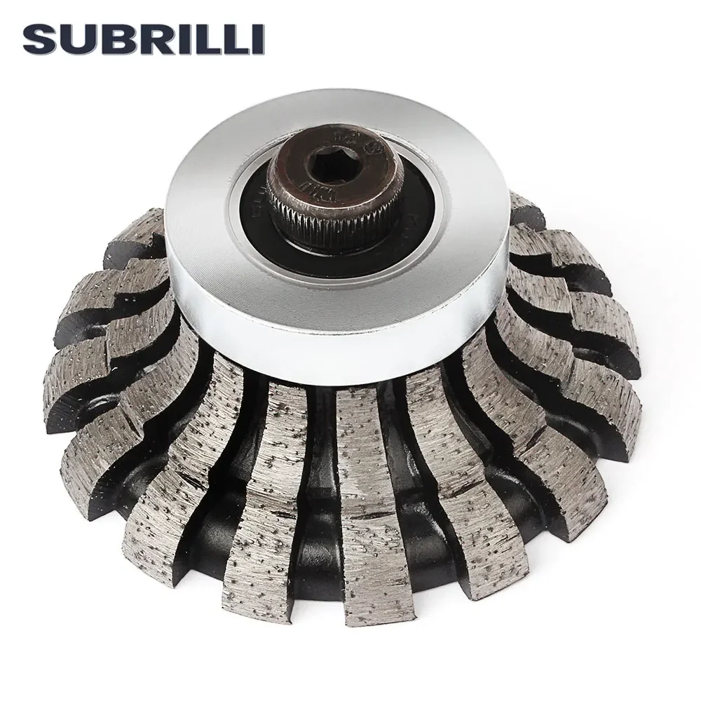 SUBRILLI O20 Edge Profiler Grinding Disc Diamond Segments Hand Profile Wheel M10 Milling Cutter Router Bit For Granite Marble