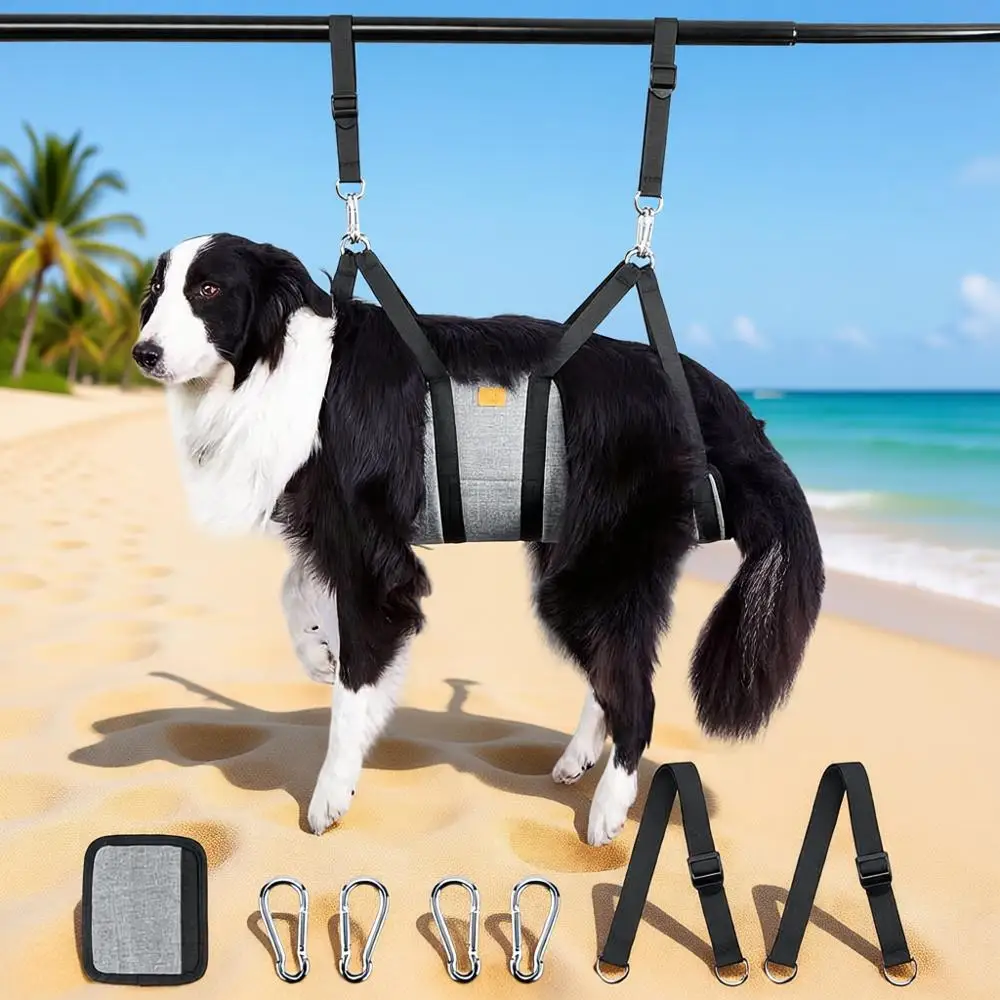 

Дышащий гамак для груминга собак с карабинами, идеально подходит для ухода за шерстью, ногтями и многого другого