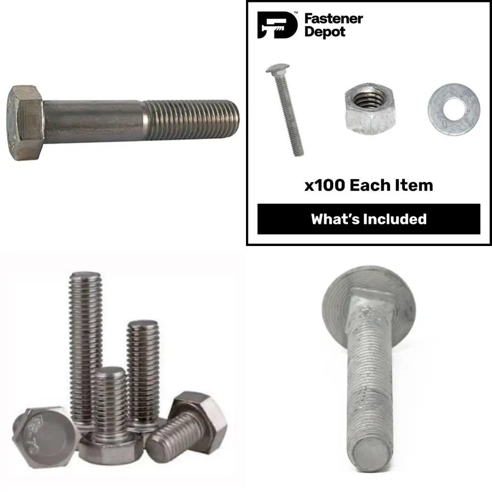 

Болты с шестигранной головкой из нержавеющей стали 316, M20-2,50 x 65 мм, грубая резьба, набор из 10 шт.