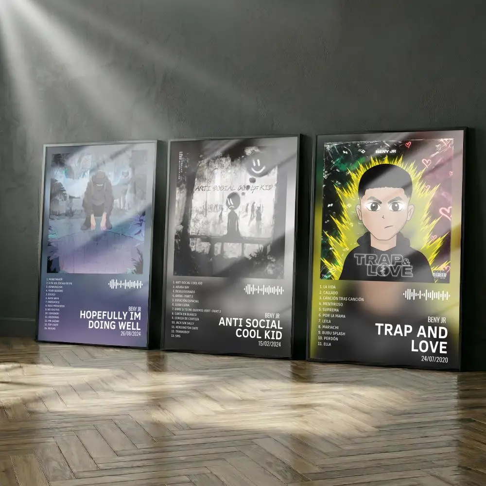 Benys J-Jr Poster-Album-Set, modernes Cover-Wandkunstwerk für Zimmer, Leinwandgemälde, Kunstdruck, Heimwanddekoration, Bild, Geschenk