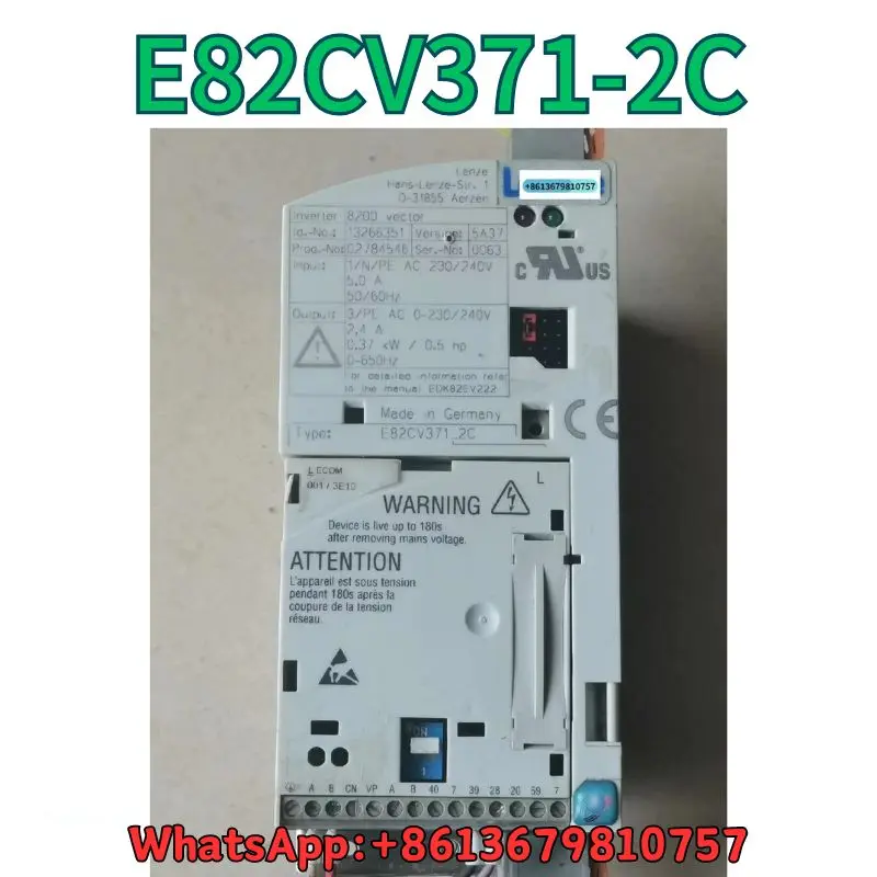 

Used Frequency converter E82CV371-2C 0.37kw test OK Fast Shipping