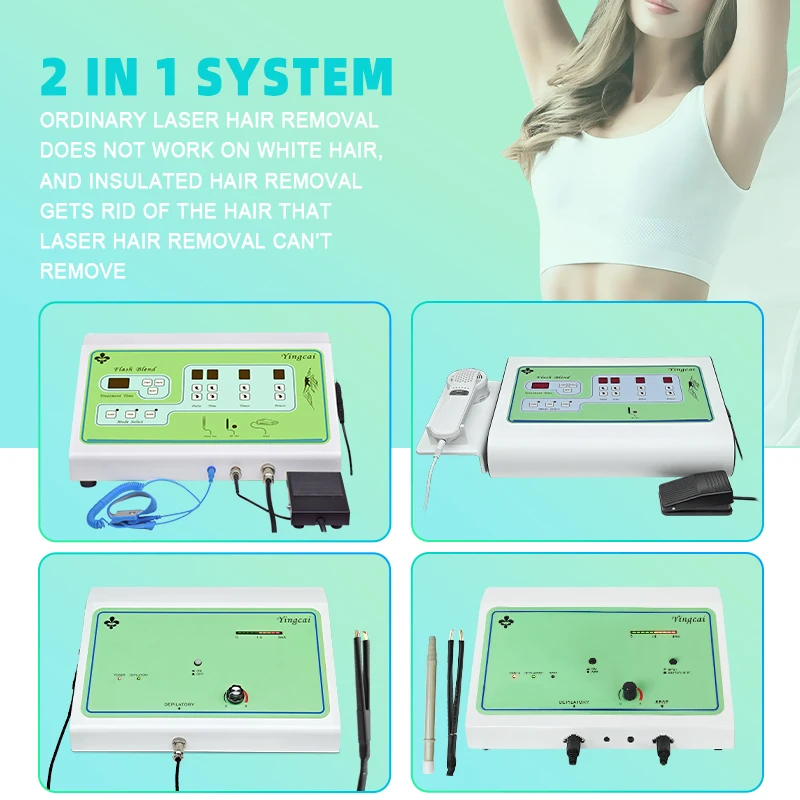 2025 Tragbares Elektrolyse-Epilierer-Entfernungsgerät, schmerzlose Elektrolysegerät, elektrische Nadel-Haarentfernung für Männer