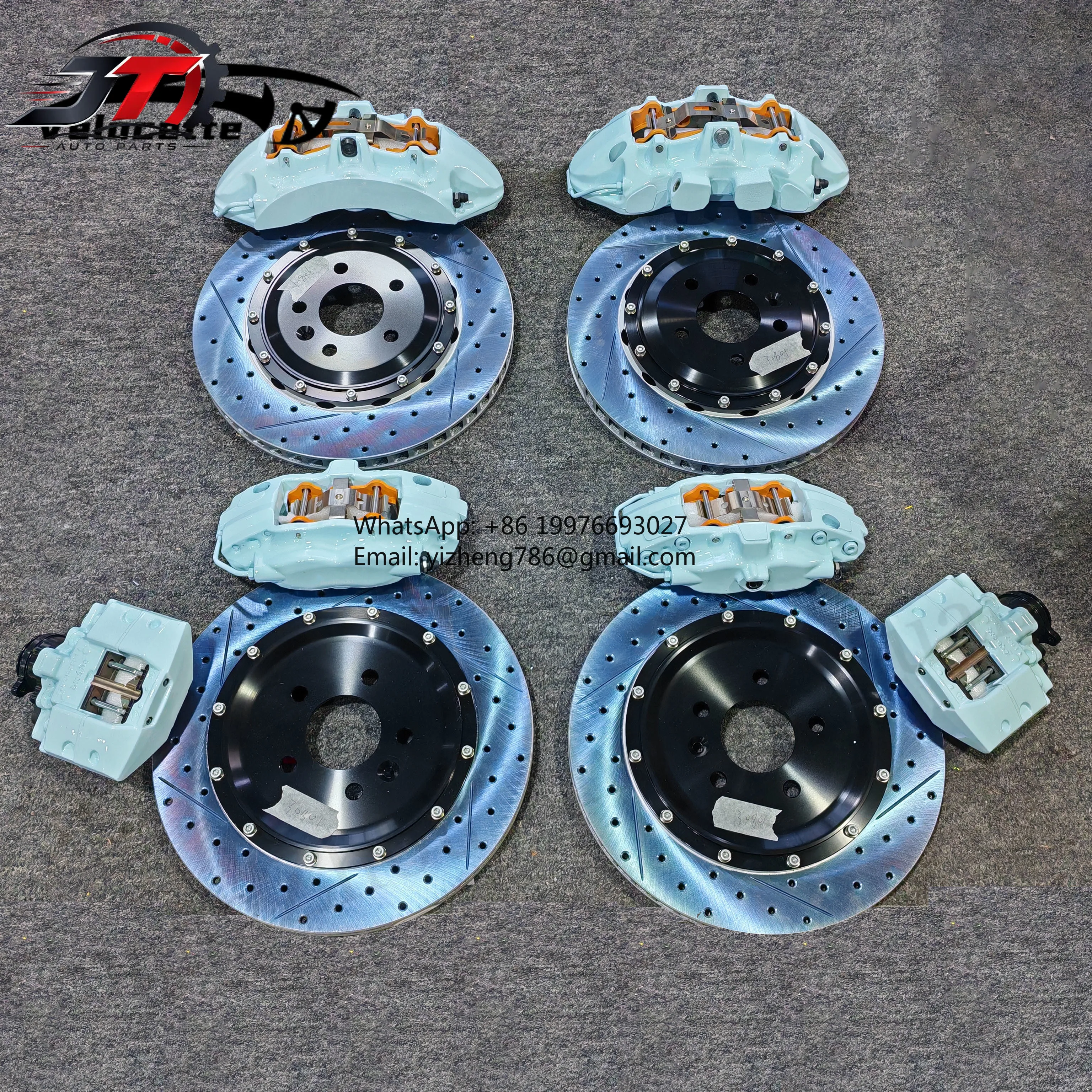 New style Brake Caliper 6 Piston High Carbon Discs Customizable Style Color Logo for Audi A4 B6 for Mazda 6