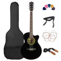 IRIN 40 Inch Acoustic Guitar 6 Strings 21 Frets Maple Body Professionals Folk Guitar With Bag Capo Strap Guitar Accessories