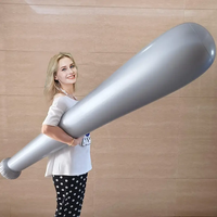 One giant inflatable baseball bat, a PVC sports-themed party prop, suitable for birthdays,  Thanksgiving events and celebrations