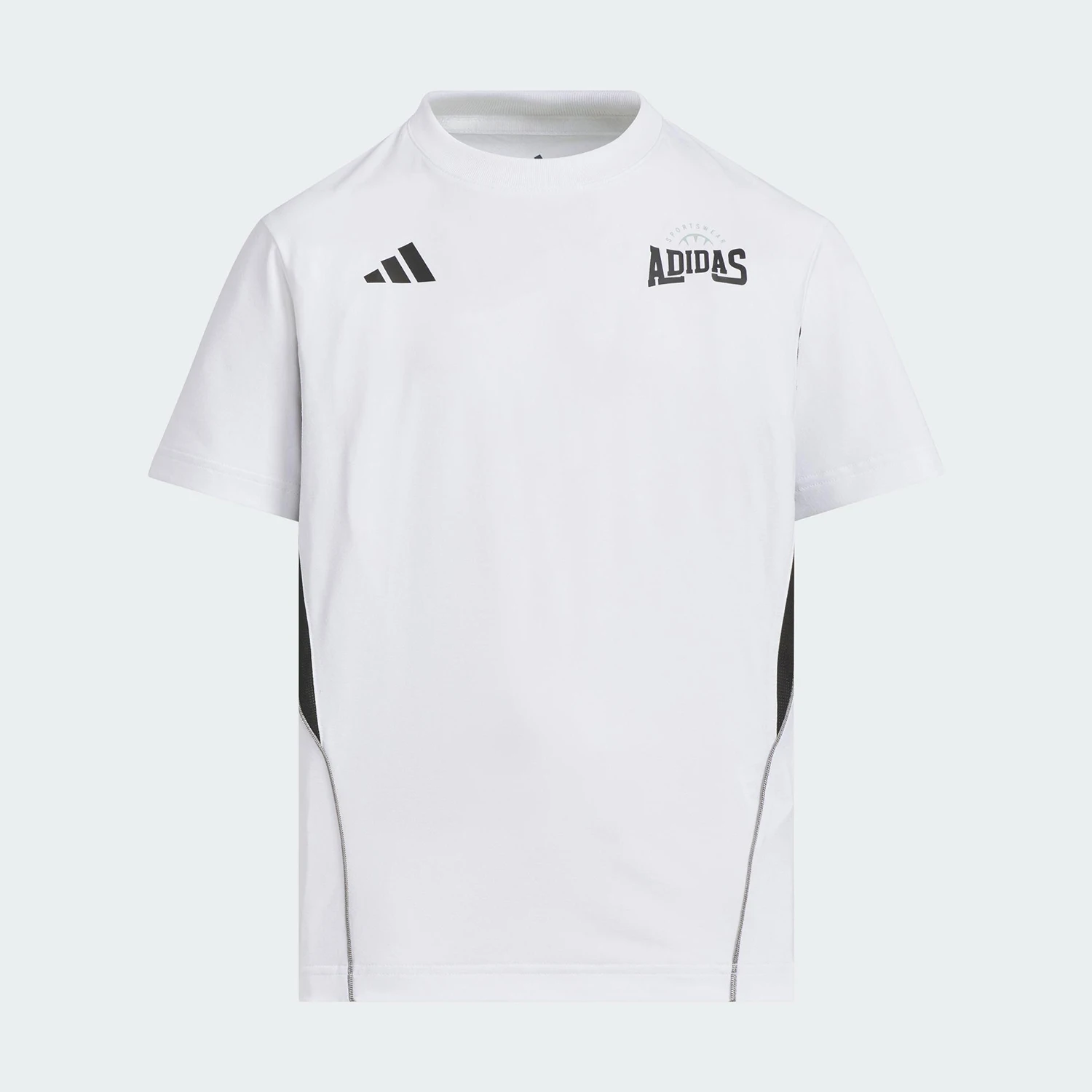 Camiseta Adidas JK SS TEE original para niños grandes, transpirable, con cuello redondo, informal, de manga corta, KC1540