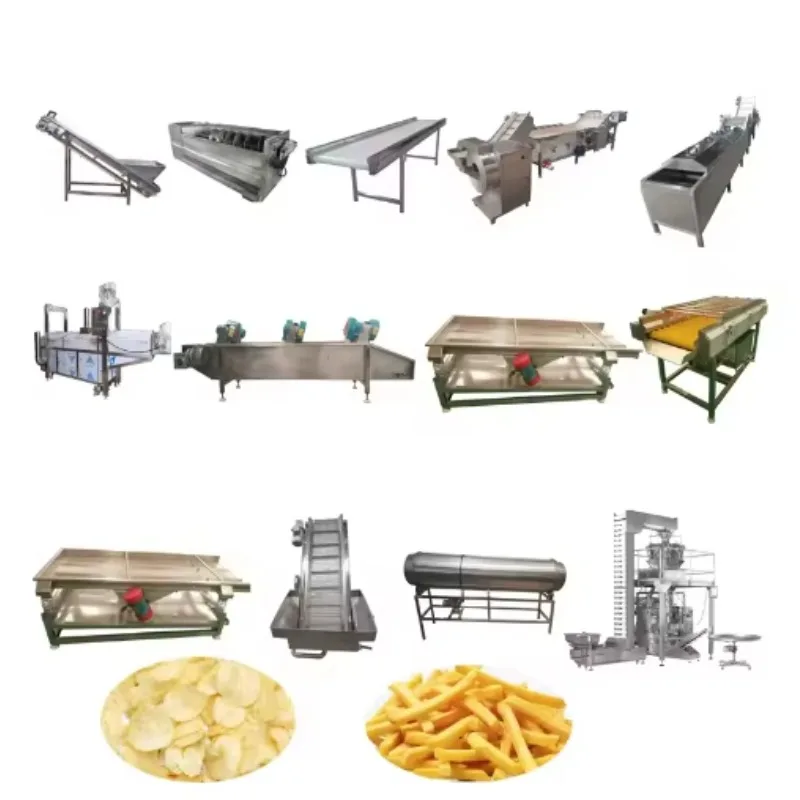 Excellent Quality Full Automatic Potato Chips Production Line Fresh Potato Chips Making Machine