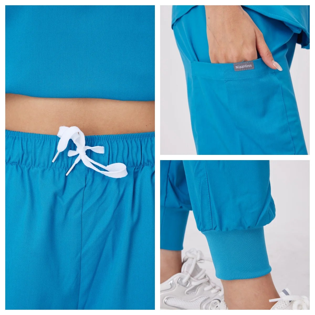 Fashion Women Workwear Scrub Tops+pant Medical Uniform Surgery Scrubs Shirt Short Sleeve Pet Shop Doctor Nurse Nursing Uniform