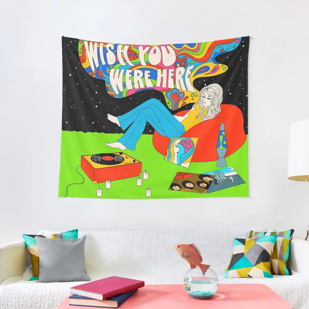 

Wish you were here Tapestry Wall Art Decoration For Bedroom Tapestry