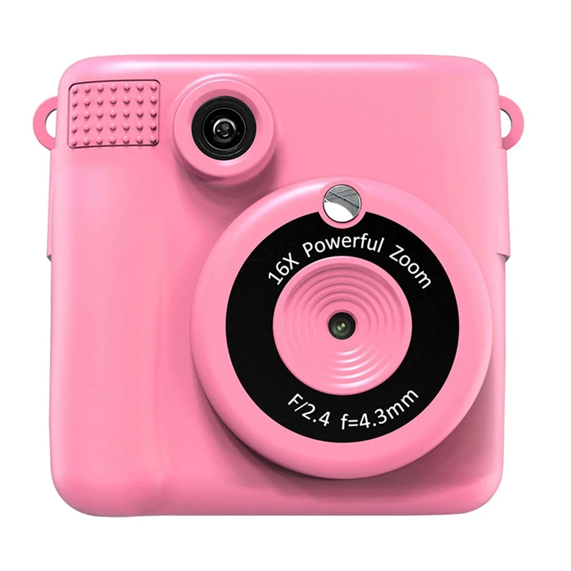 

Kids Instant Print Camera , Selfie Digital Camera With 1080P Videos, Portable Travel Camera Toy For Boys Girls