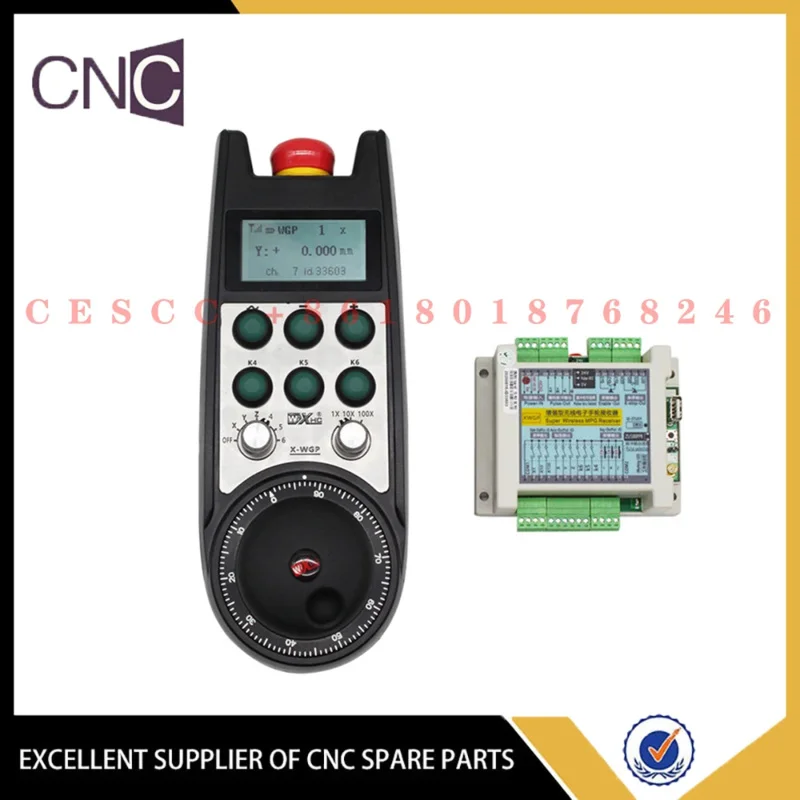 

Wireless electronic handwheel for Siemens CNC system Real-time coordinate display Support PLC: S7-200/300/1200