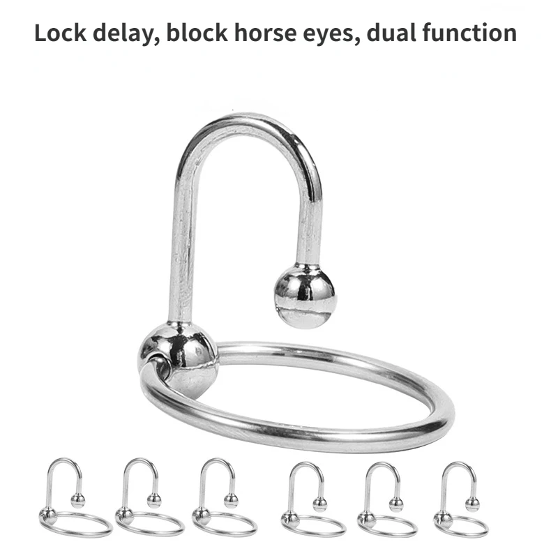 Metal Penis Ring Cock Lock Sperm Ejaculation Delay Toy Urethral Plug Penis Massage Urethral Dilators Sm Sex Toys for Men