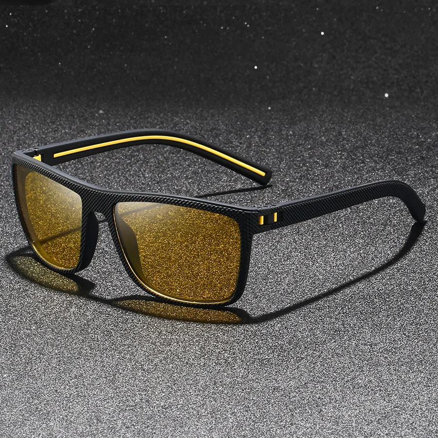 Moda Vintage Square Kolorowe unisex okulary noktowizyjne zmniejszają zmęczenie wzrokowe soczewki przeciwodblaskowe antyrefleksyjne UV400