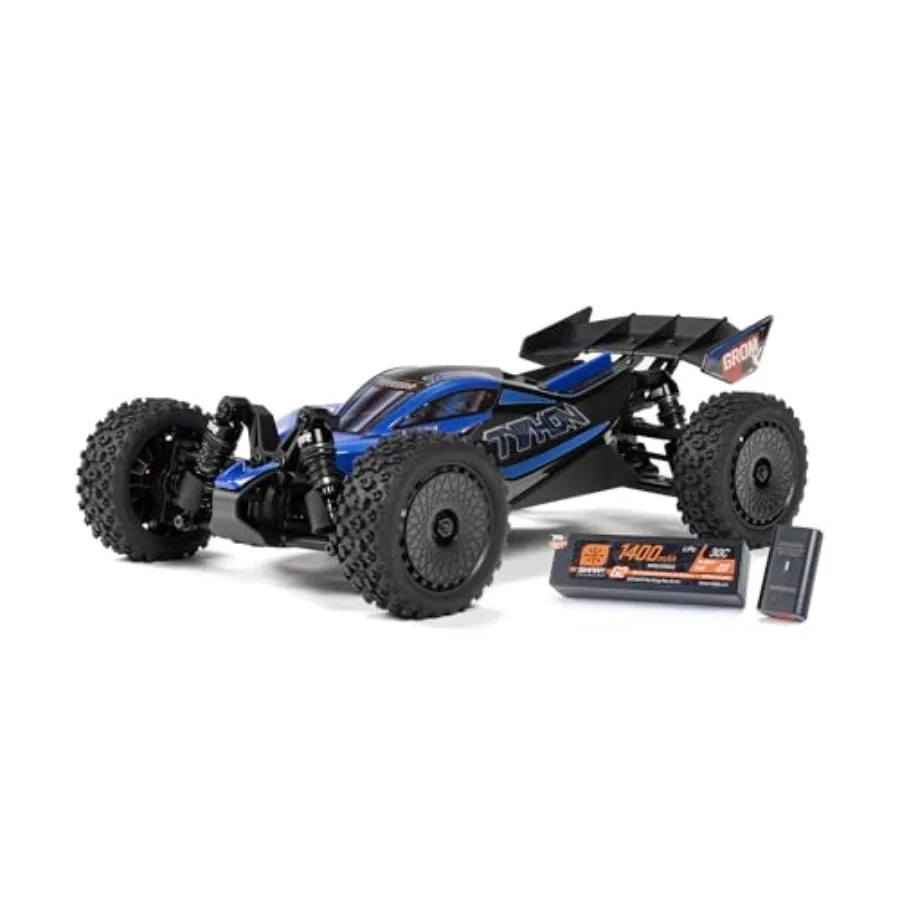 

RC Car Typhon GROM 4X4 223S BLX BRUSHLESS Small Scale Buggy RTR with DSC Battery Charger Included Blue ARA2306ST2