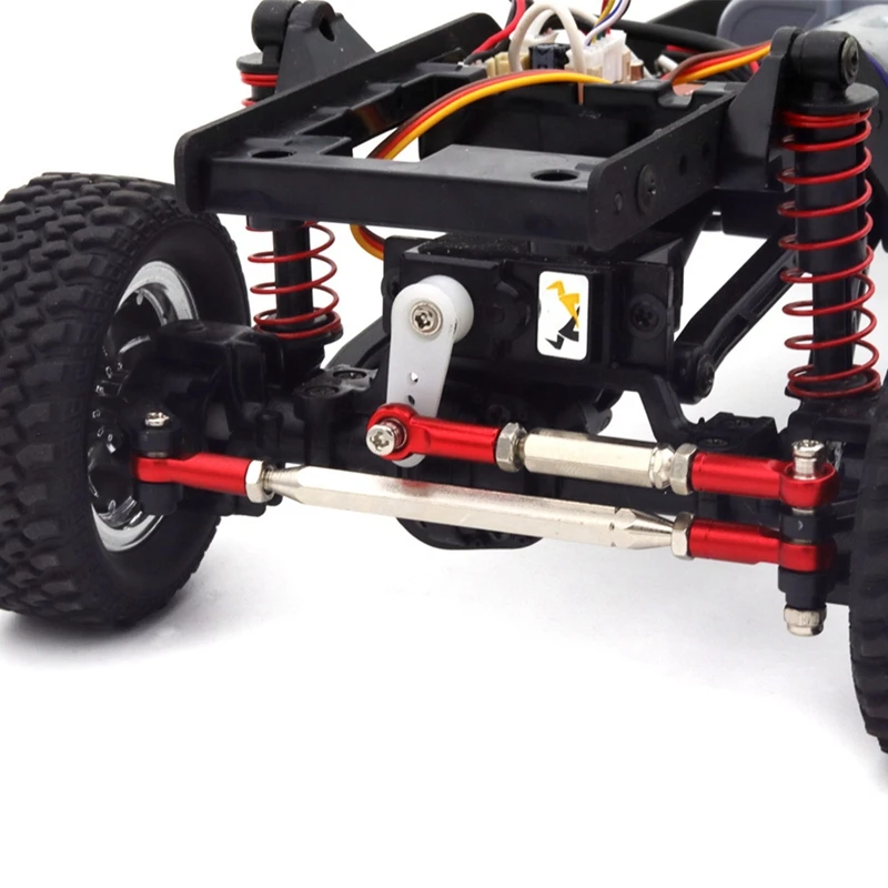 Metal Steering Rod Link Rod Tie Link For MN78 MN-78 MN 78 1/12 RC Car Upgrades Parts Accessories Red