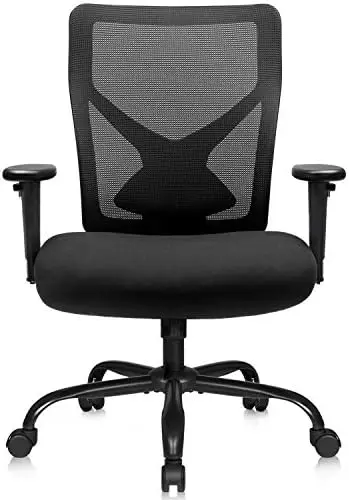 

Big and Tall Office Chair Mesh Ergonomic Office Chair Swivel Computer Chair with Adjustable Back and Lumbar Support High Back Ta