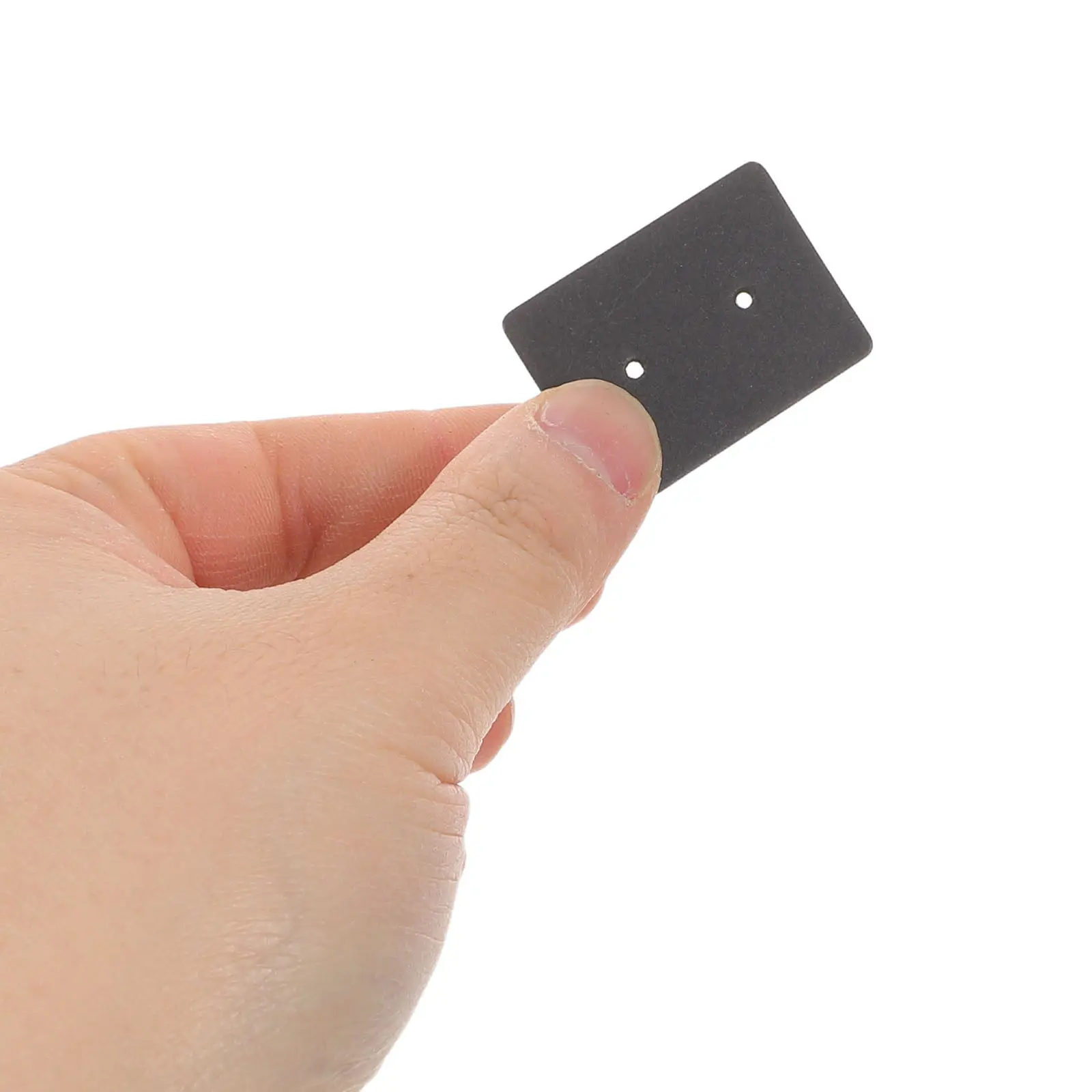 300Pcs Earring Display Packaging Black Paper Cards 3.5x2.5cm Minimalist Jewelry Retail Cards for Earrings Store