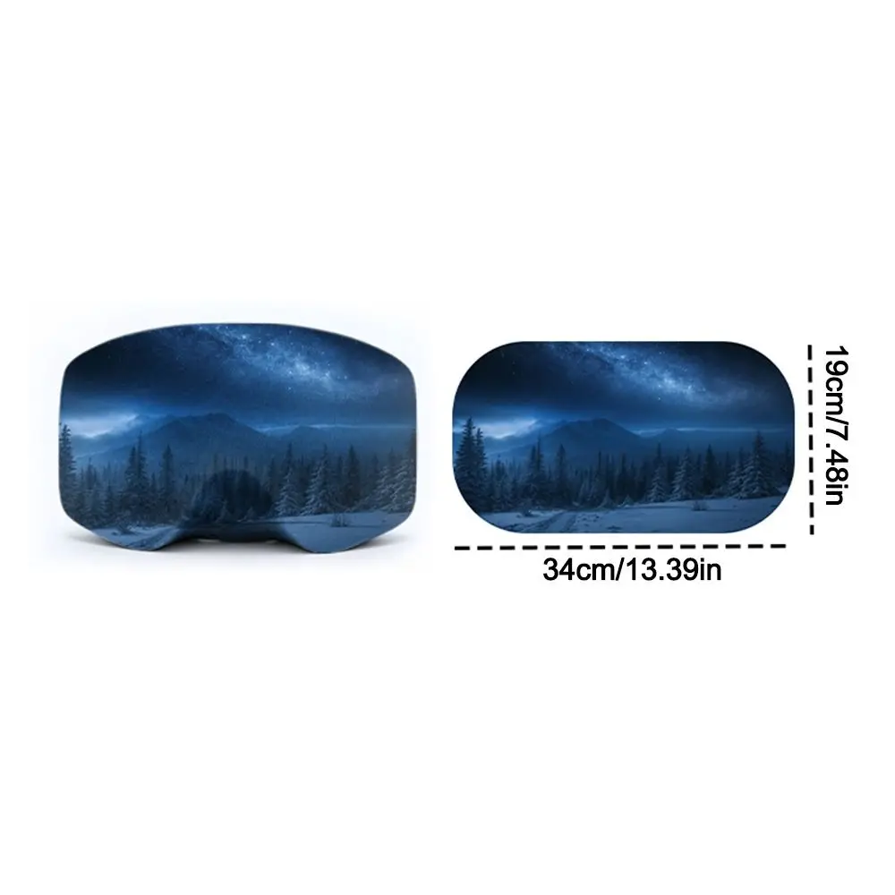 Microfiber Material Ski Goggle Cover Scratch Protection Dustproof Snowboard Goggle Cover 3D Dust Protection Cover Snowboard Gear