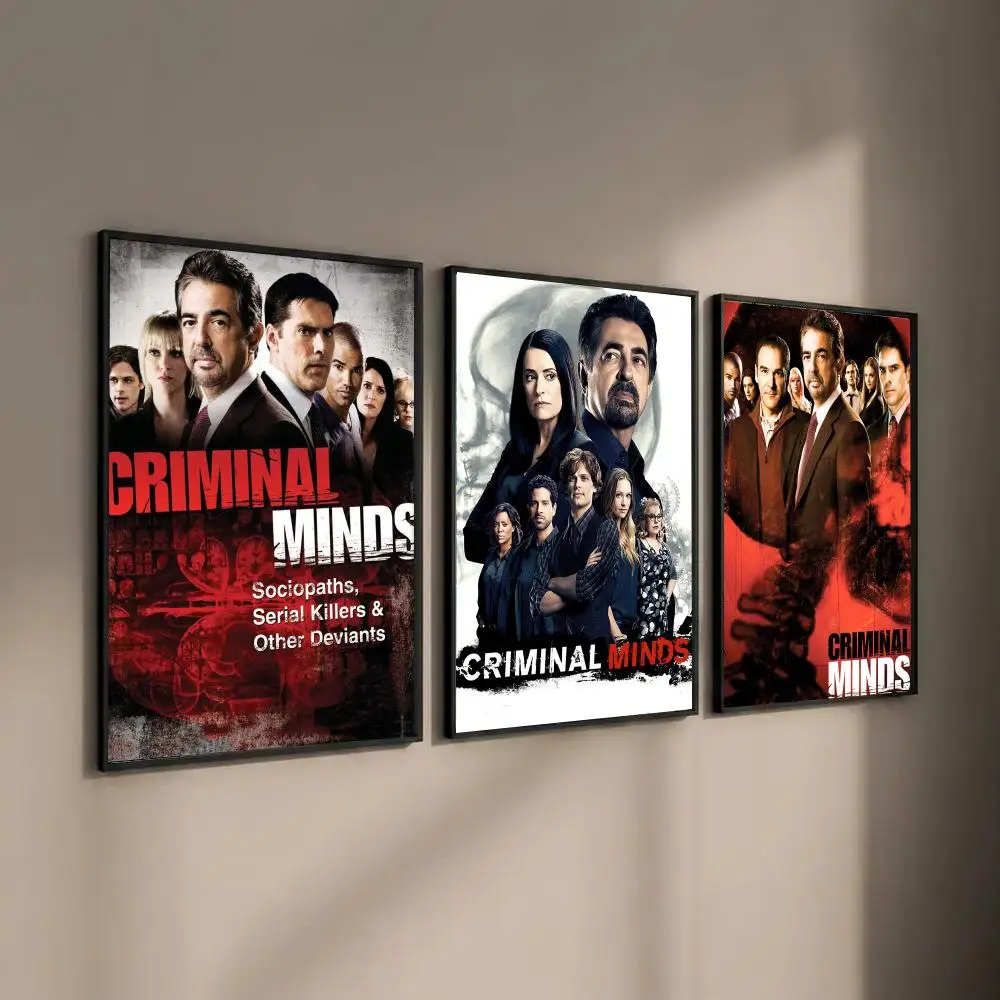 New TV Series Criminal Minds Poster Waterproof Sticky Wall Art Print For Bedroom Living Room Hallway Bar Home Decor