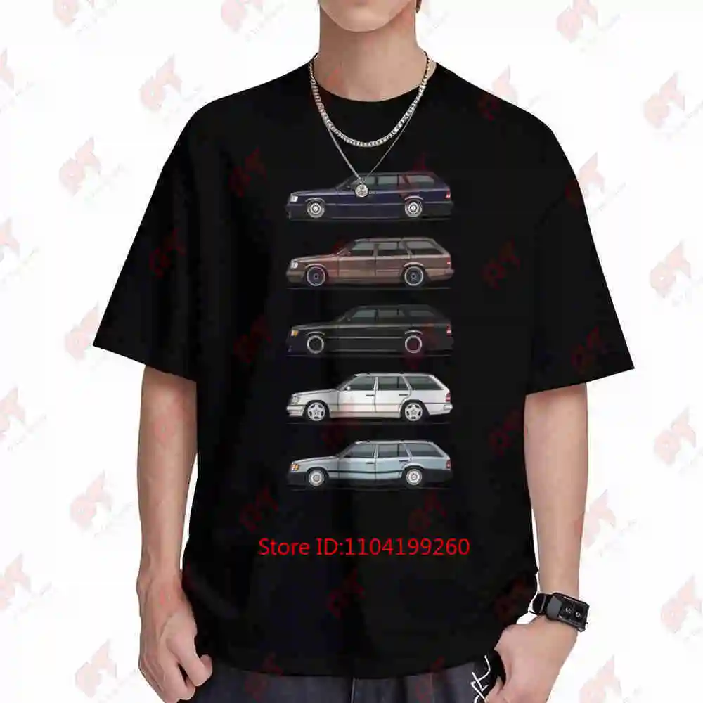 W124 S124 E Class 1982 1985 Short Sleeve Tee 100% Cotton T-Shirt