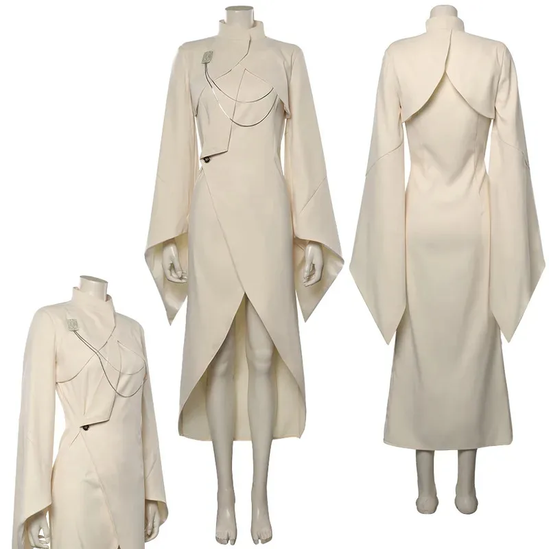 Mon Mothma Cosplay Fantasy Clothing TV Space Battle Andor Costume Disguise Adult Women Roleplay Fantasia Party Outfits cm;5