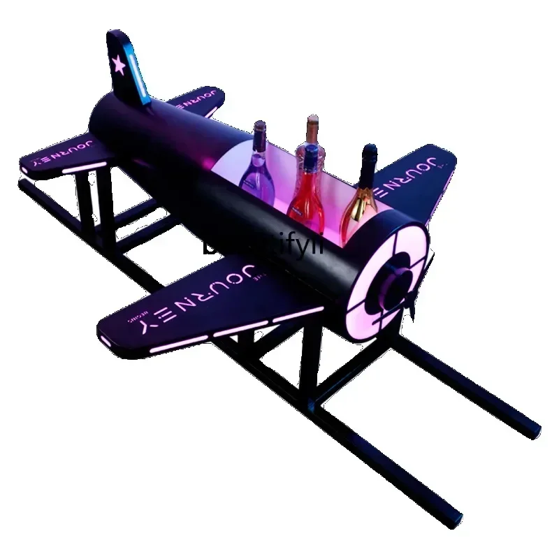 

FG52KTV atmosphere props on the wine glow can sit on the car lift creativity