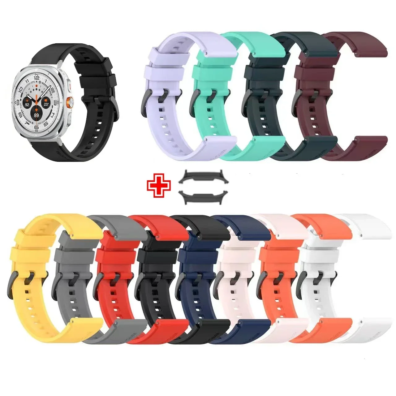 Sports Silicone Strap for Samsung Galaxy Watch Ultra 47mm Replacement Wristband for Galaxy Watch Ultra 47mm Comfortable Bracelet
