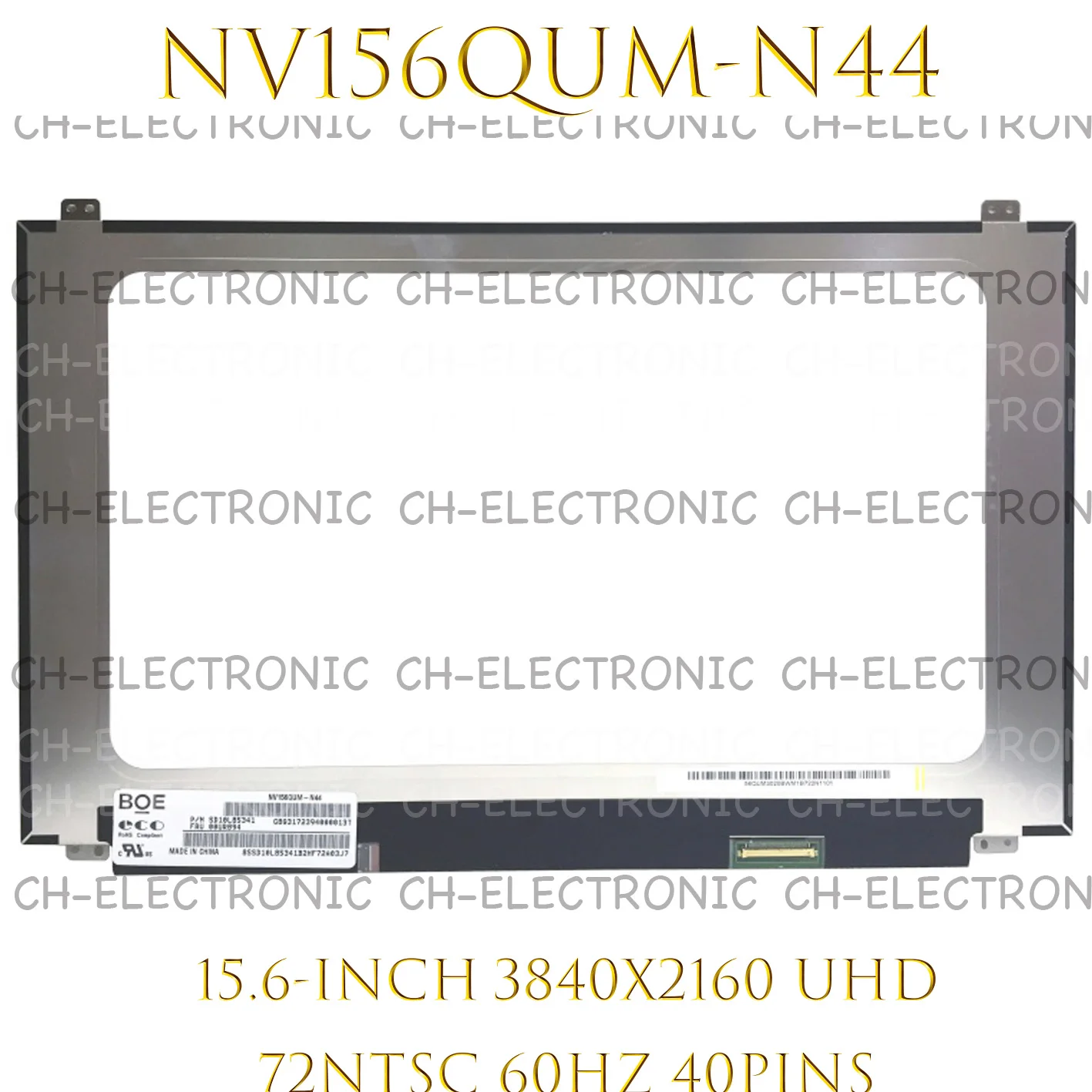 

New Original NV156QUM-N44 15.6" Laptop LCD Screen For Lenovo T570 T580 P51s P52s 20H9 20HA 20L9 20LA 20HB 20HC UHD4K 3840x2160