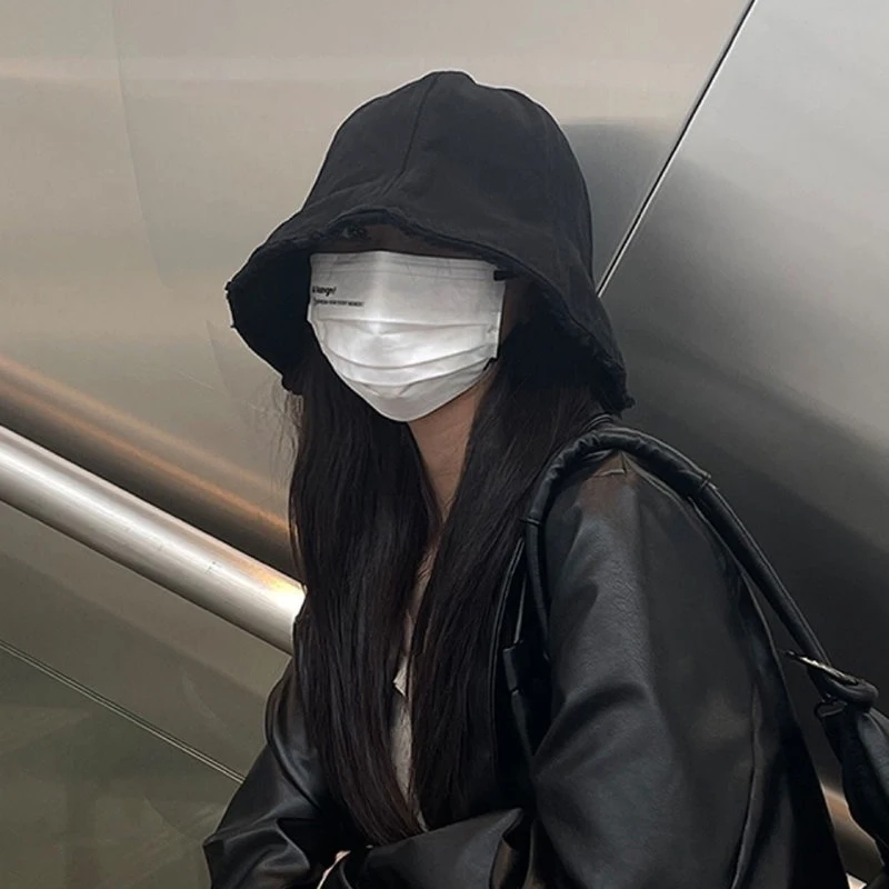 Women Japanese Style Bucket Hat Lightweight Face-Covering for Spring/Autumn Non-Stretch for Posing in Photos Casual  Outfits