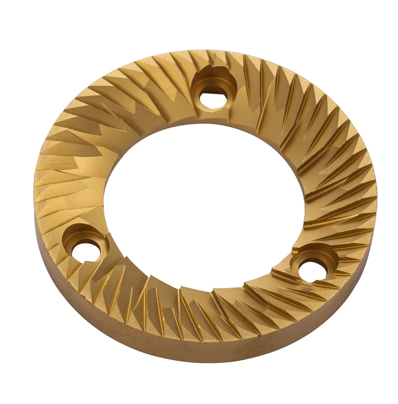 CAFOVO FR-64T1 Electric Coffee Grinder 64mm Titanium Plating Flat Burr  Electric Adjustment 370W Ideal for Cafés and Restaurants