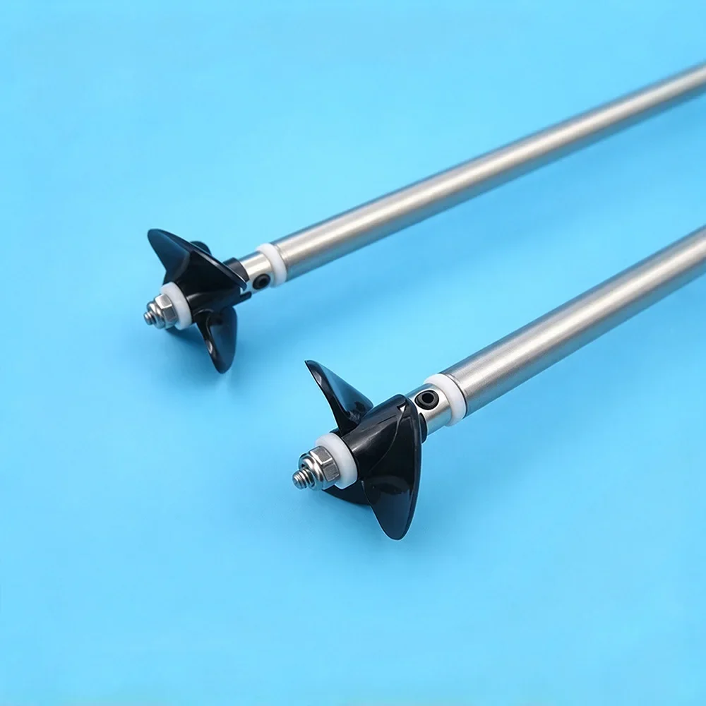 High-speed 380 Motor  3mm Stainless Steel Shaft Three-blade Propeller Assembly Power Kit 2s 7.4v for DIY RC Feeding Boat Models