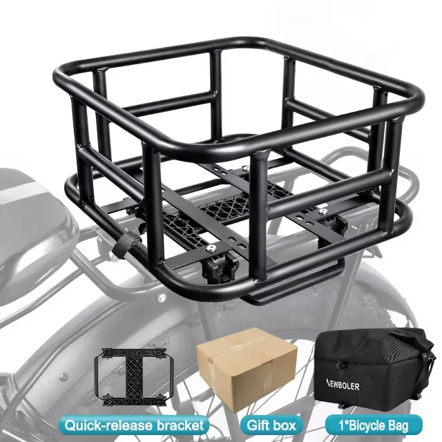 Achterfietsmand Fietsbagagerek Tas Quick ReleaseFron E-Bike Mand Fietsmanden Achterdrager voor OutdoorTravel Shopping