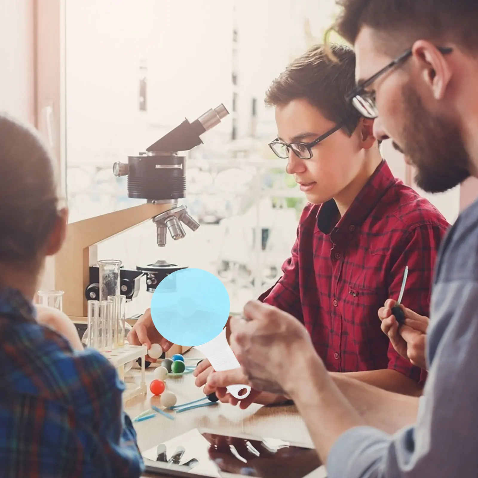 

5 Sheets Translucent Teaching Aids Color Filter Board Idol Paddles Education Supplies Kids Tools Student Colors